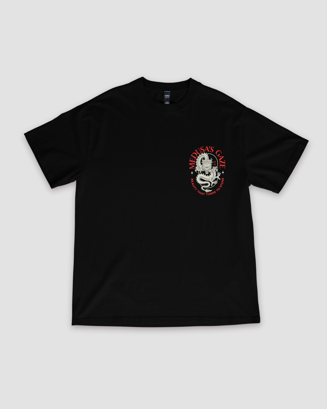 Medusa Unisex Oversized T-Shirt - Black