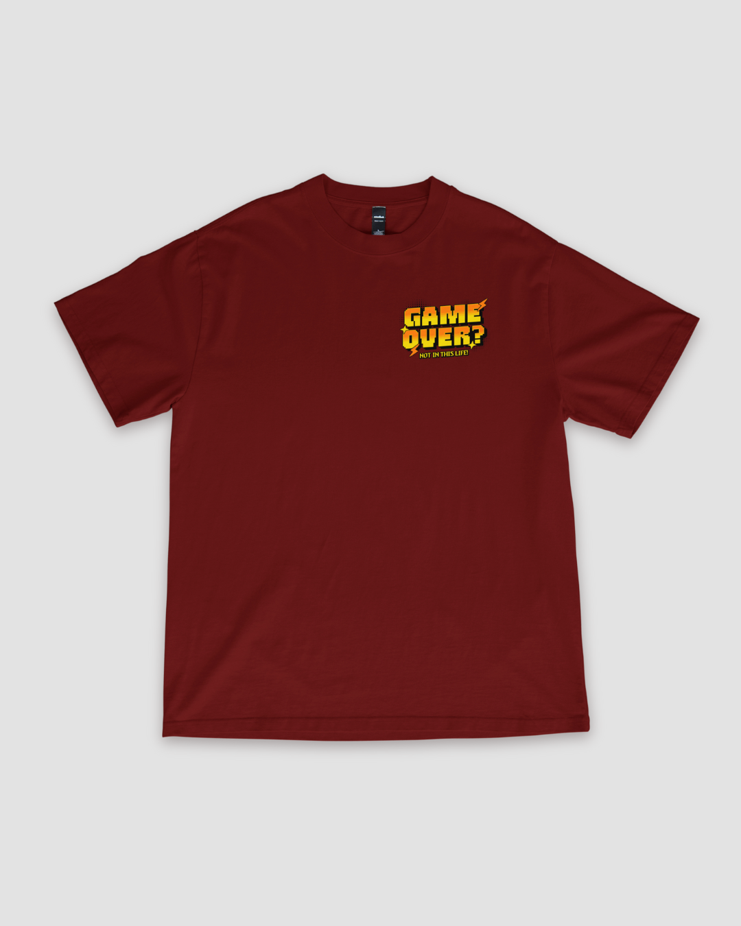 Game Over Unisex Oversized T-Shirt - Maroon