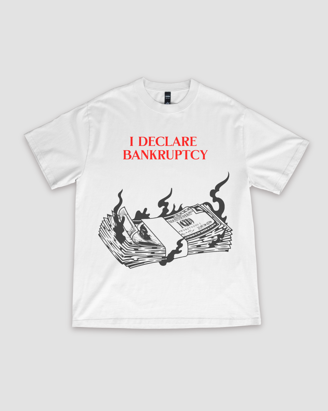 Bankruptcy Unisex Oversized T-Shirt - White
