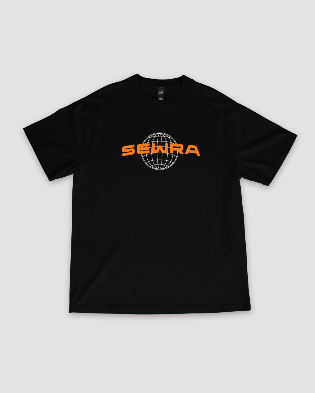 Sewra Yin-Yang Unisex Oversized T-Shirt - Black