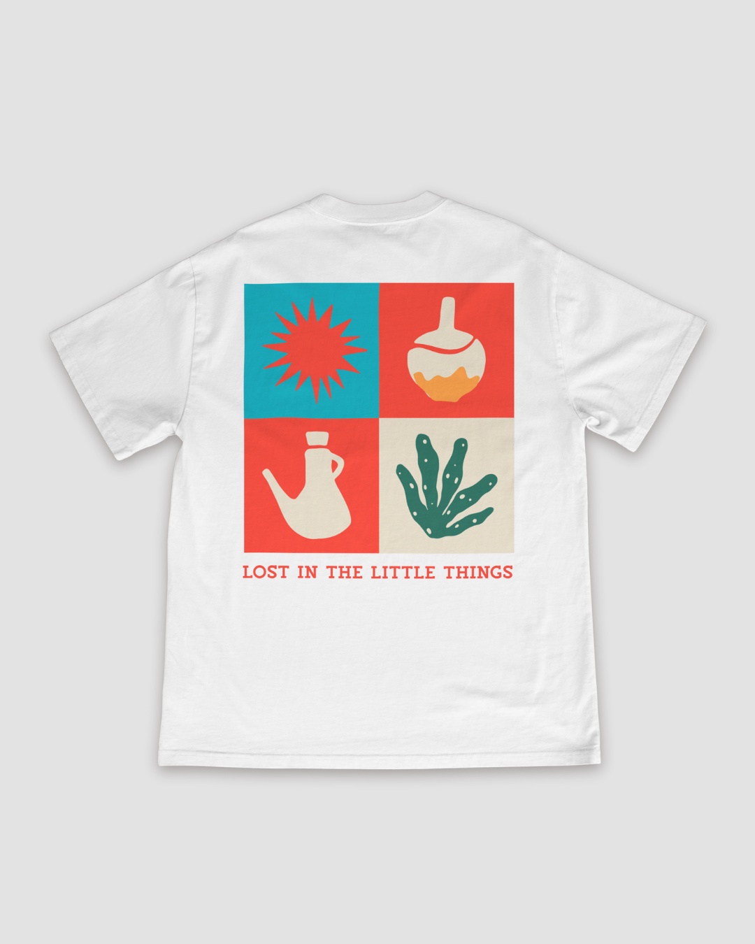 Lost In The Little Things Unisex Oversized T-Shirt - White