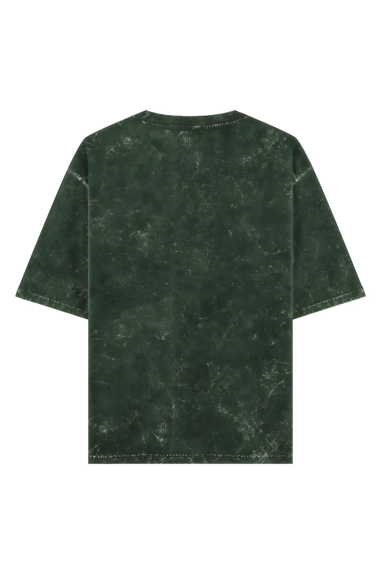Phantom Unisex Acid Wash Oversized Tee - Olive Green - Sewra