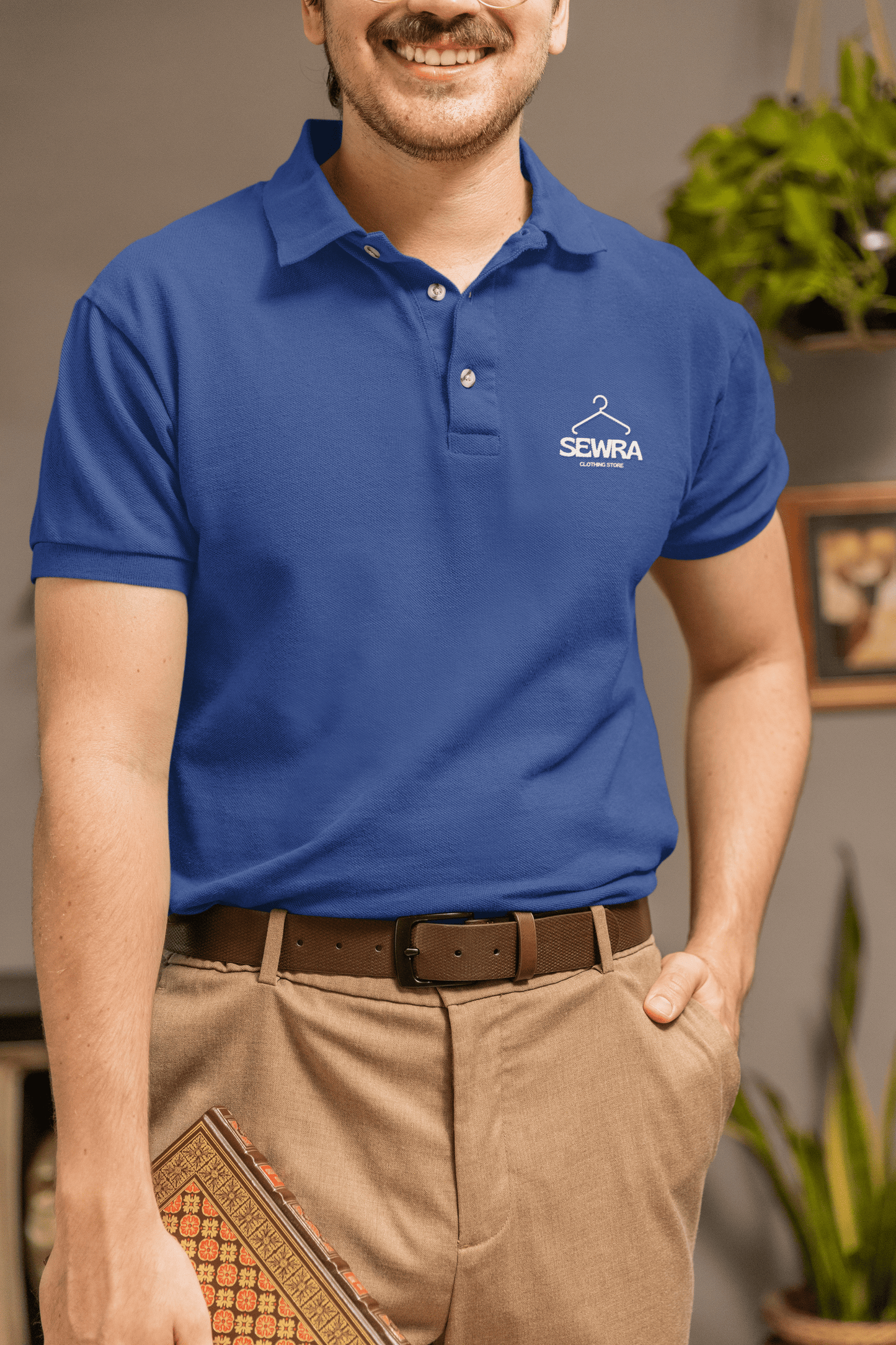Polo T-Shirt for Men - Royal Blue - Sewra