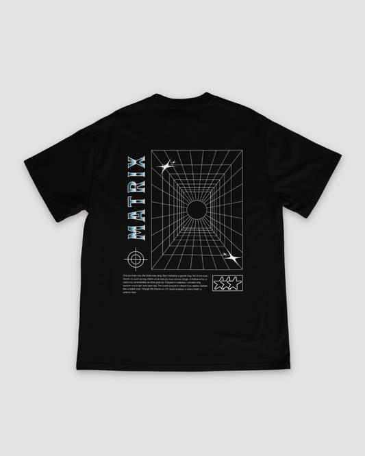 Matrix Unisex Oversized T-Shirt - Black