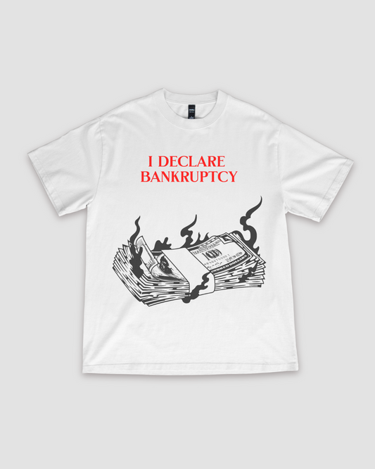 Bankruptcy Unisex Oversized T-Shirt - White