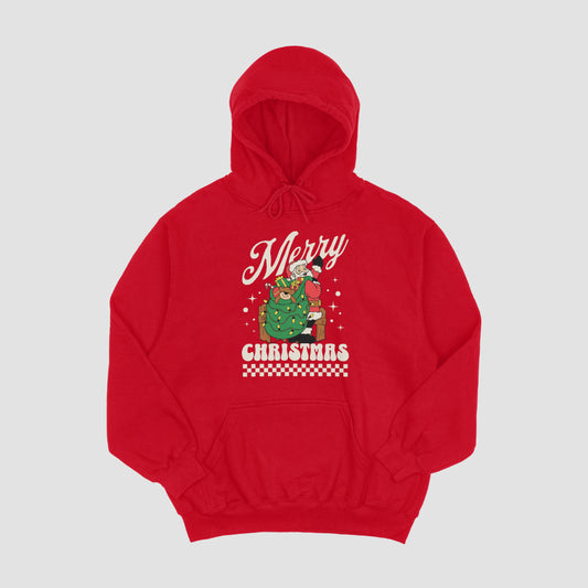 Merry Christmas Hoodie for Women - Red