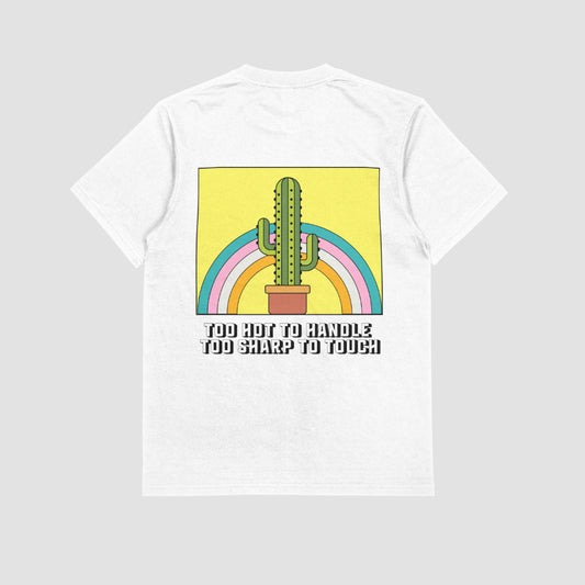 Cactus Unisex Oversized T-Shirt - White