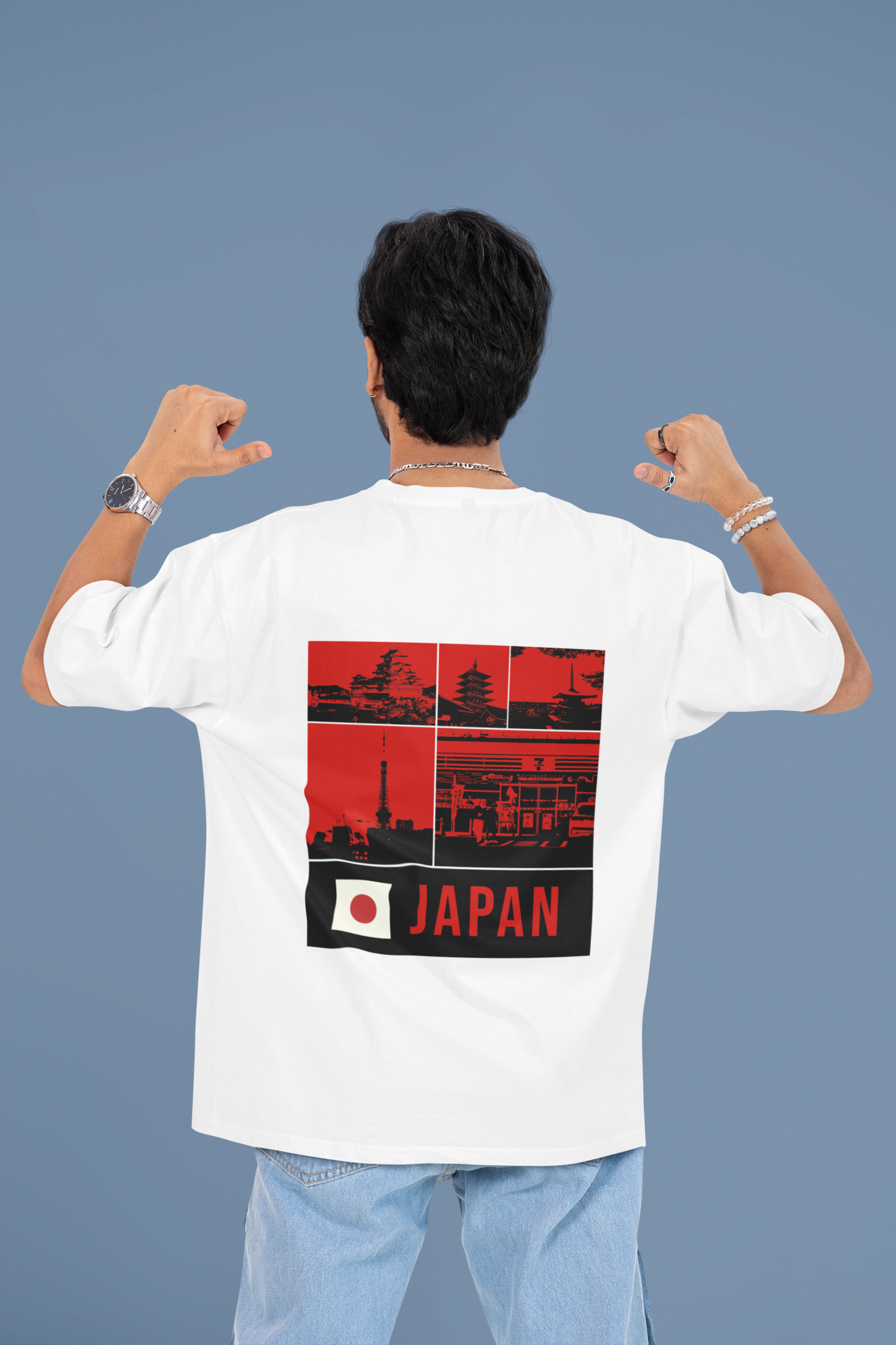 I Love Japan Unisex Oversized T-Shirt