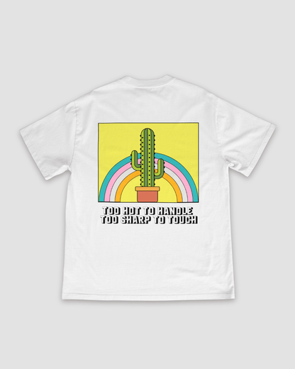 Cactus Unisex Oversized T-Shirt - White - Sewra