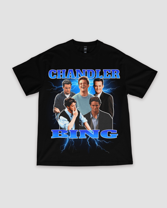 Chandler King Joey Tribbiani Unisex Oversized T-Shirt - Black - Sewra
