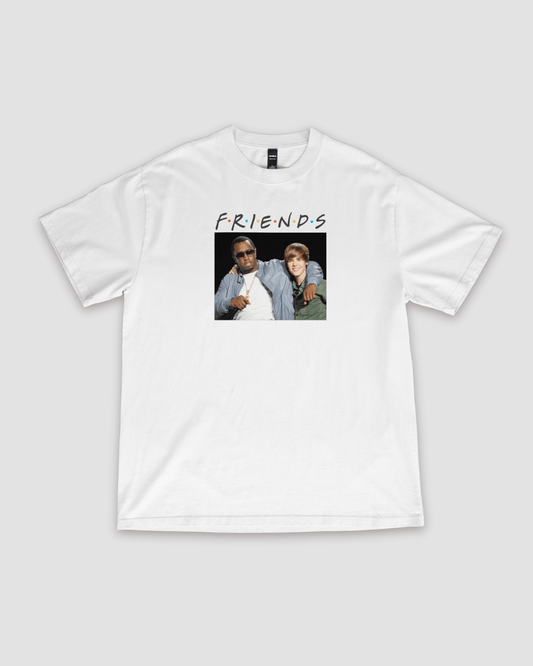 Friends For Life Unisex Oversized T-Shirt - White - Sewra