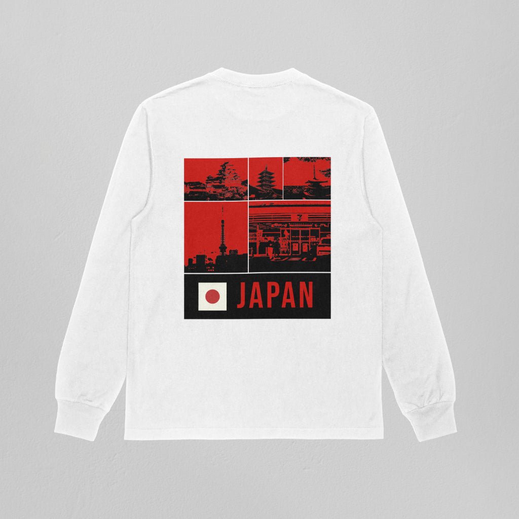 I Love Japan Unisex Sweatshirt - White - Sewra