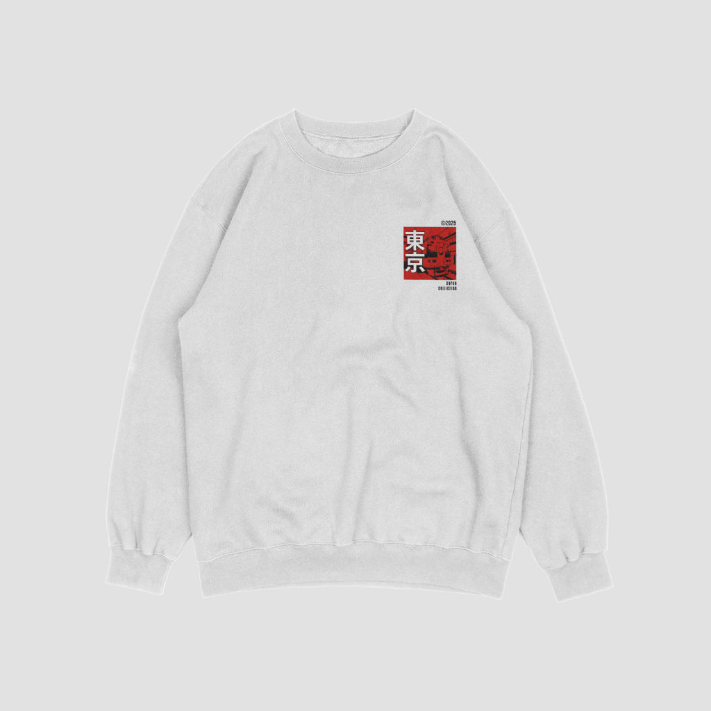 I Love Japan Unisex Sweatshirt - White - Sewra