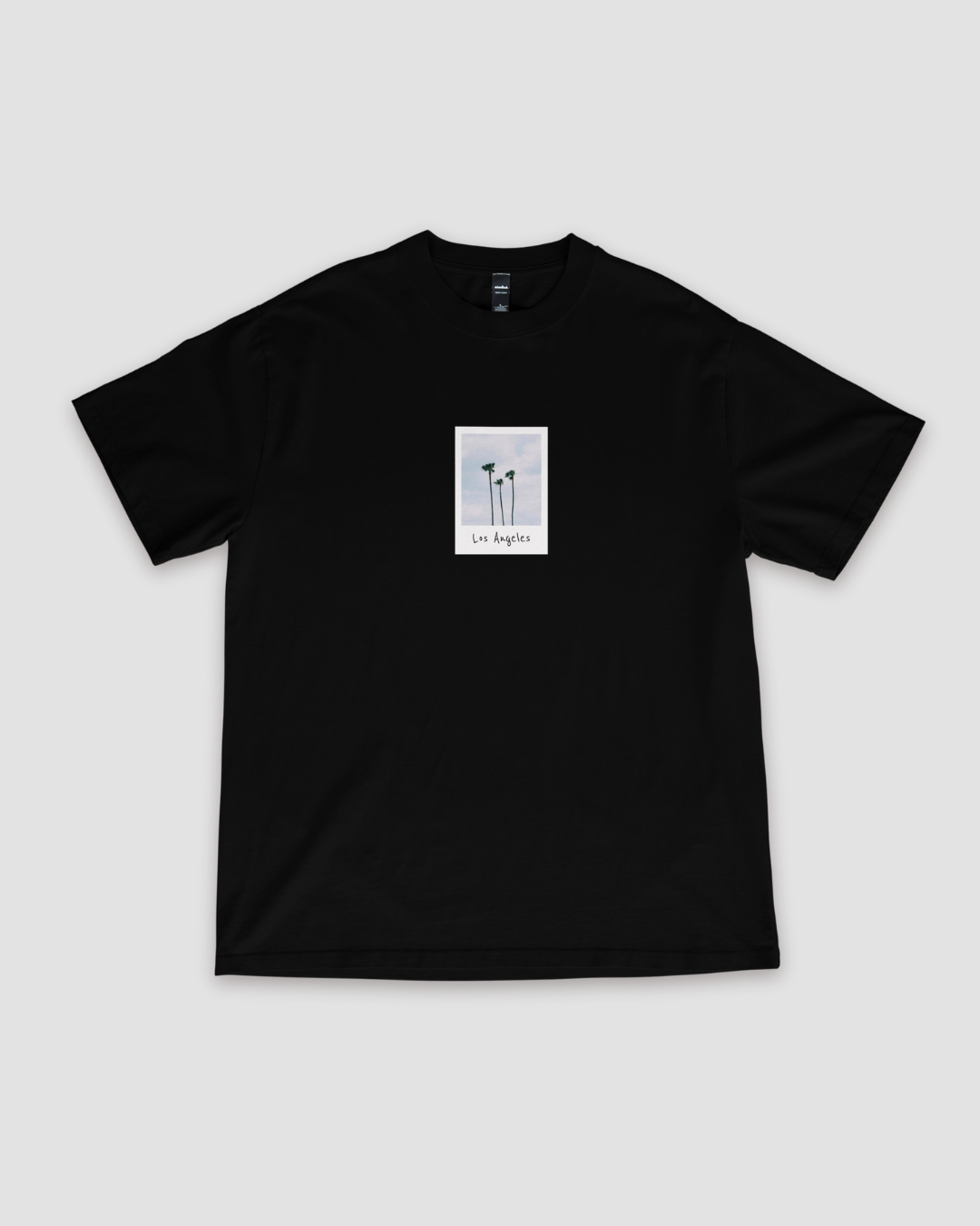 Los Angeles Palm Tree Unisex Oversized T-Shirt - Black - Sewra