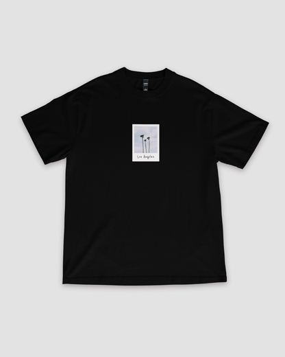 Los Angeles Palm Tree Unisex Oversized T-Shirt - Black - Sewra