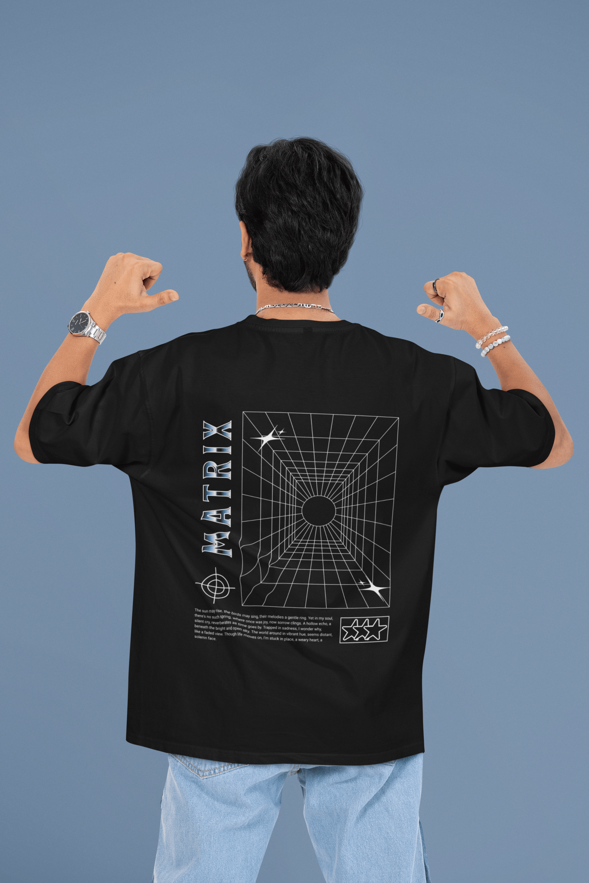 Matrix Oversized T-Shirt for Men - Sewra
