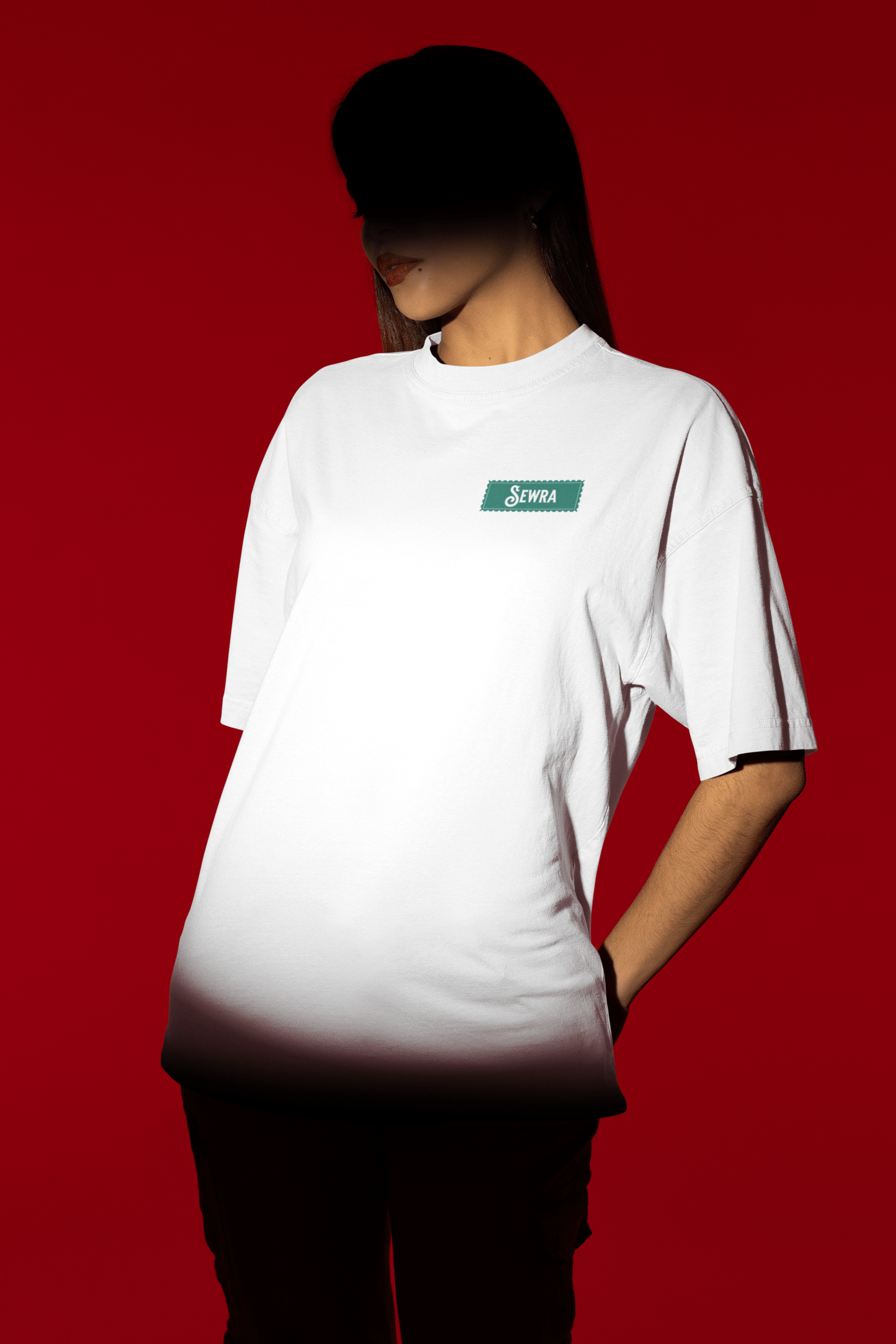 Pizza & Chill Unisex Oversized T-Shirt - White - Sewra