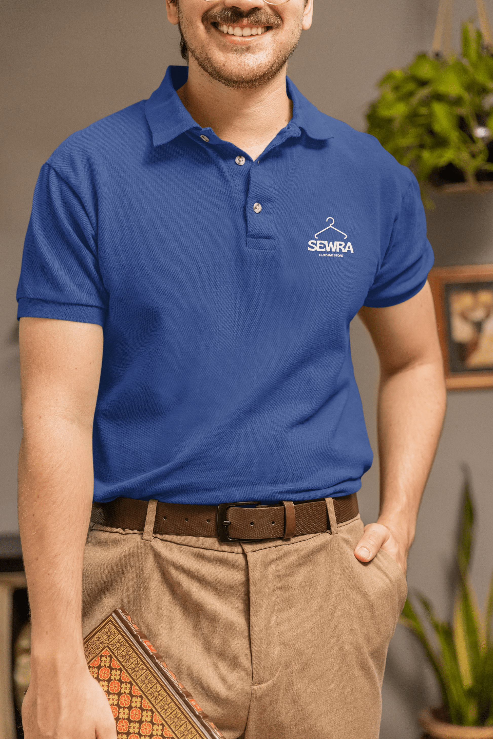 Polo T-Shirt for Men - Royal Blue - Sewra
