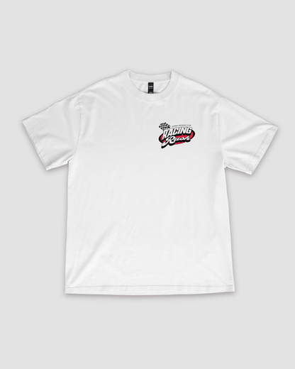 Racing Rush Unisex Oversized T-Shirt - White - Sewra