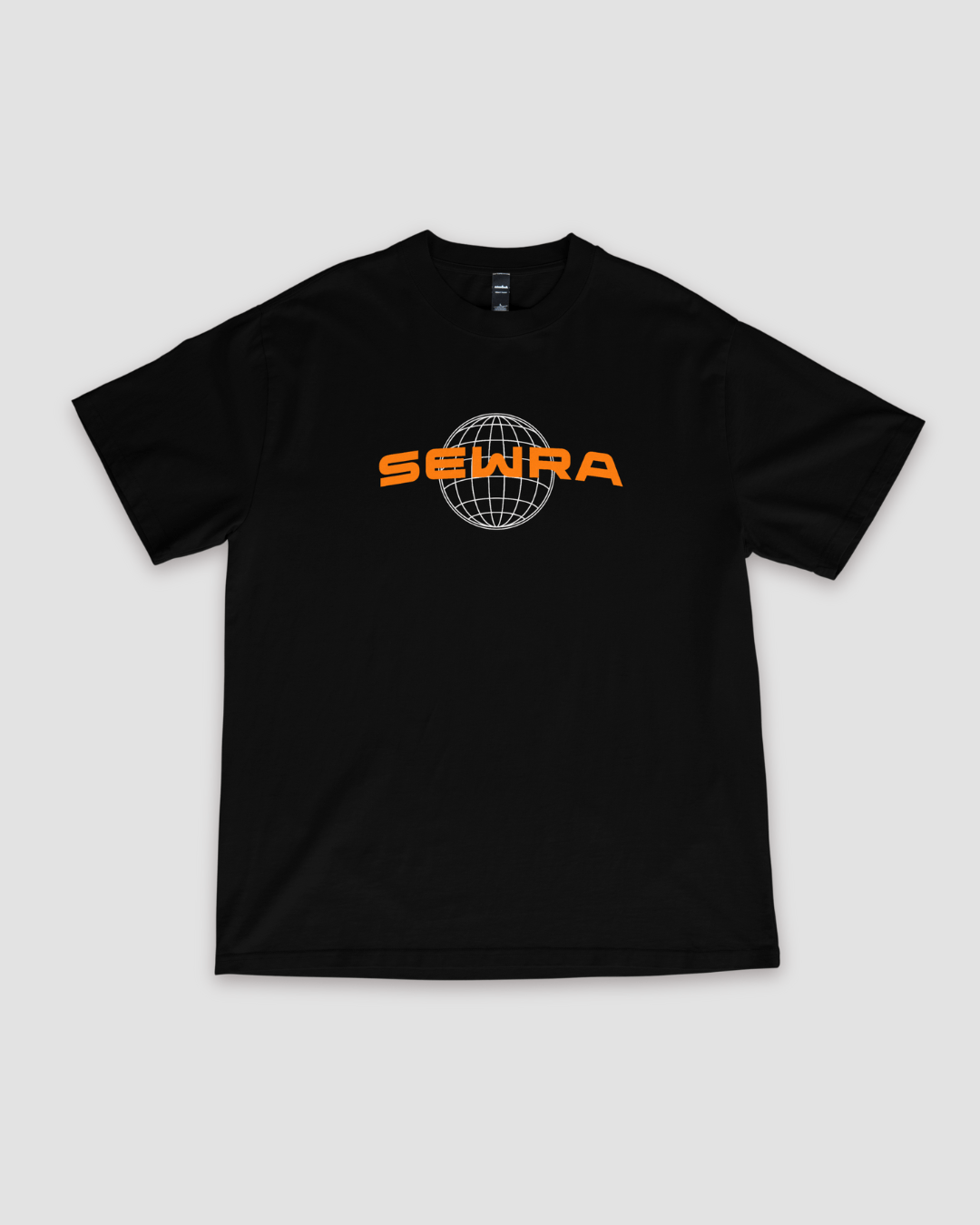 Sewra Yin - Yang Unisex Oversized T-Shirt - Black - Sewra