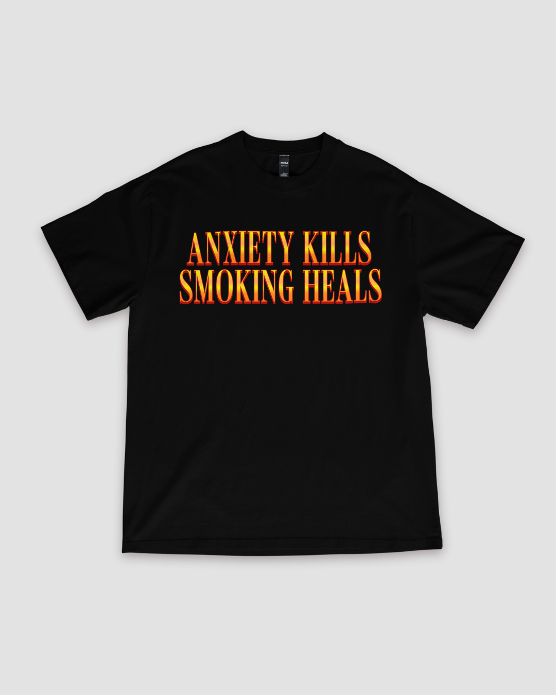 Smoking Heals Unisex Oversized T-Shirt - Black - Sewra